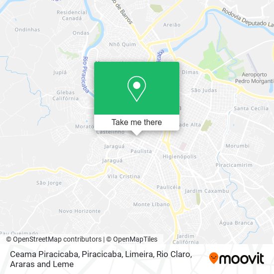 Mapa Ceama Piracicaba