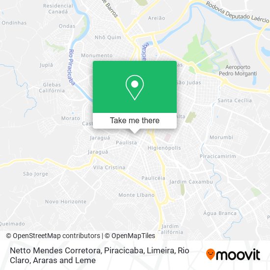 Mapa Netto Mendes Corretora