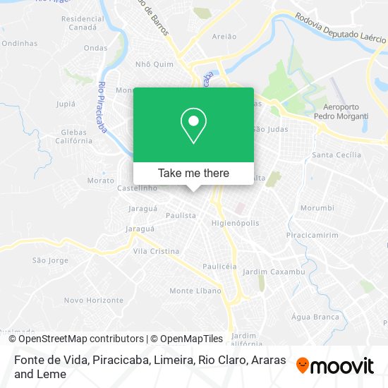 Fonte de Vida map