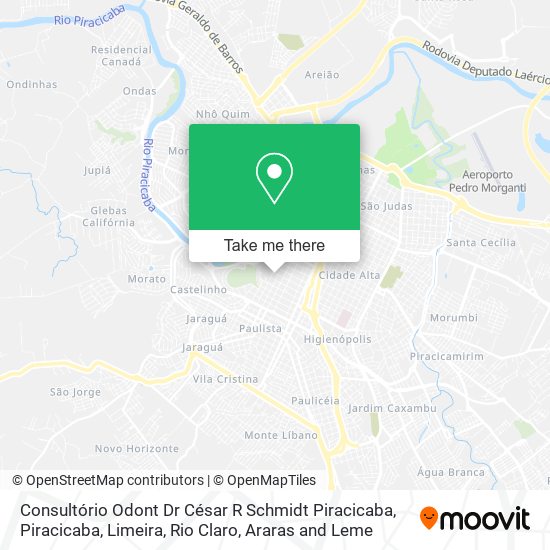 Consultório Odont Dr César R Schmidt Piracicaba map