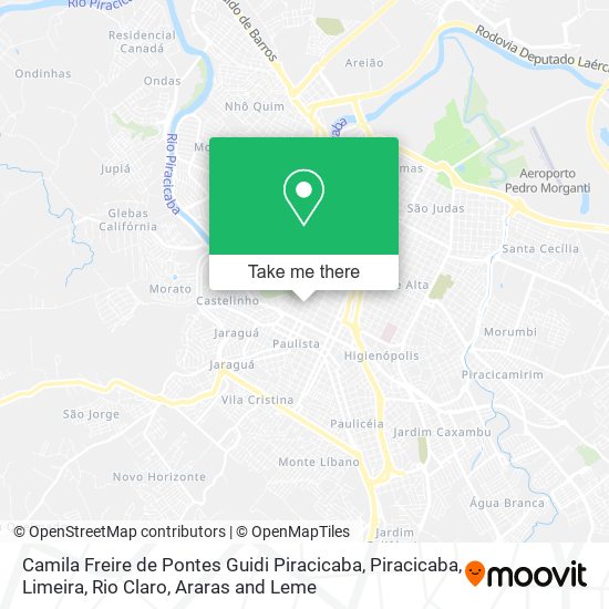 Camila Freire de Pontes Guidi Piracicaba map