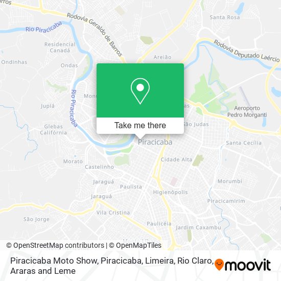 Piracicaba Moto Show map