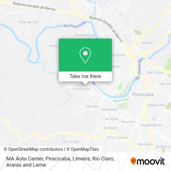 MA Auto Center map