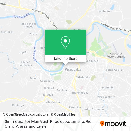 Simmetria For Men Vest map