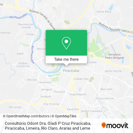 Consultório Odont Dra. Gladi P Cruz Piracicaba map