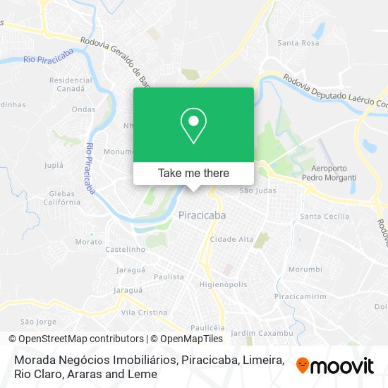 Mapa Morada Negócios Imobiliários