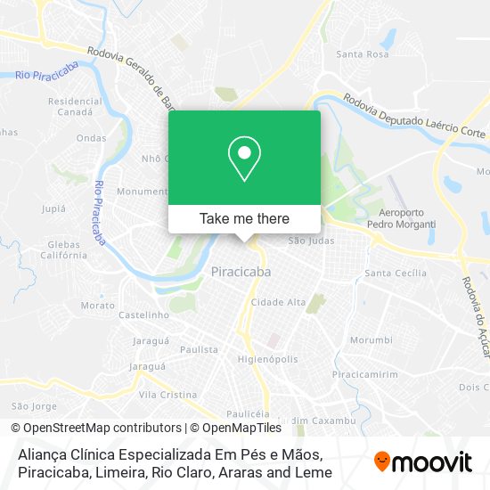 Aliança Clínica Especializada Em Pés e Mãos map