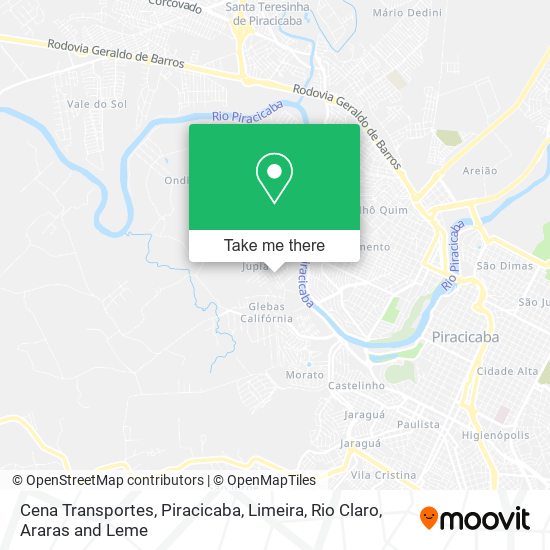 Cena Transportes map