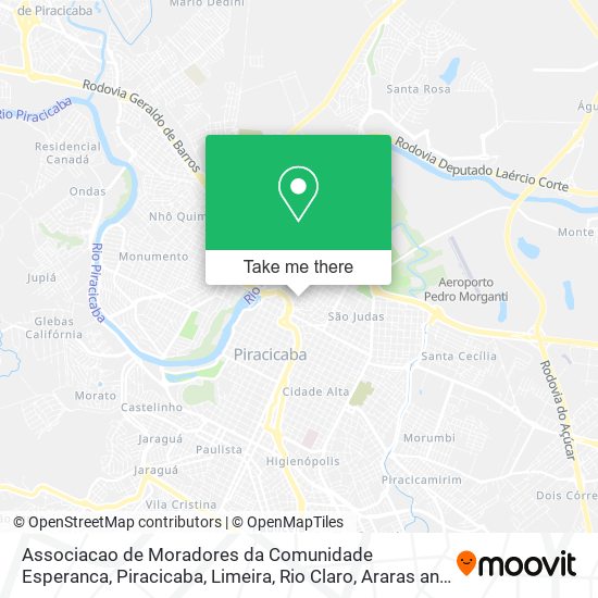 Associacao de Moradores da Comunidade Esperanca map