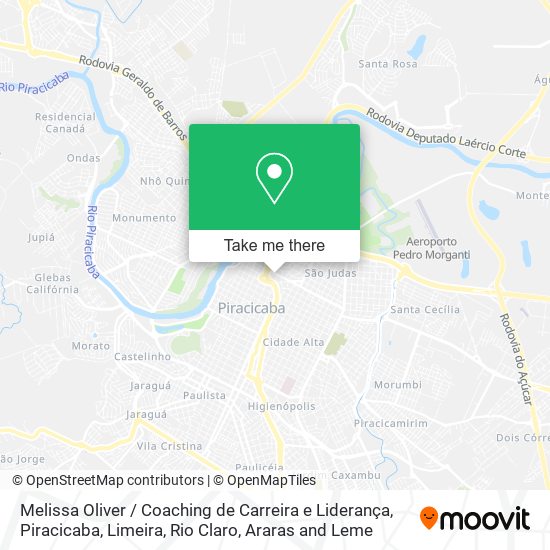 Melissa Oliver / Coaching de Carreira e Liderança map