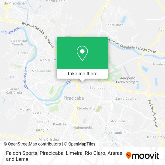Falcon Sports map