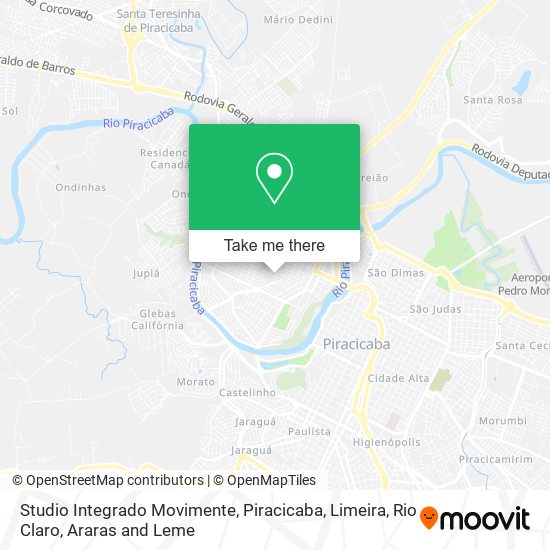 Studio Integrado Movimente map