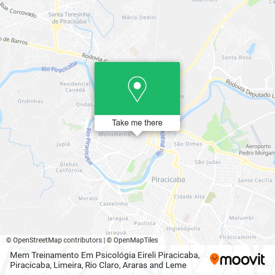 Mem Treinamento Em Psicológia Eireli Piracicaba map