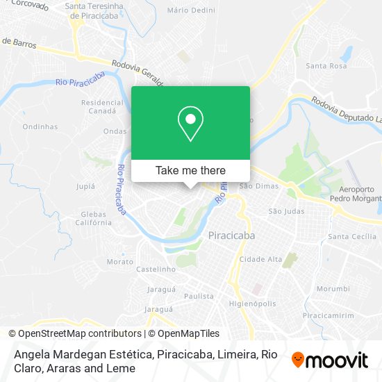 Angela Mardegan Estética map