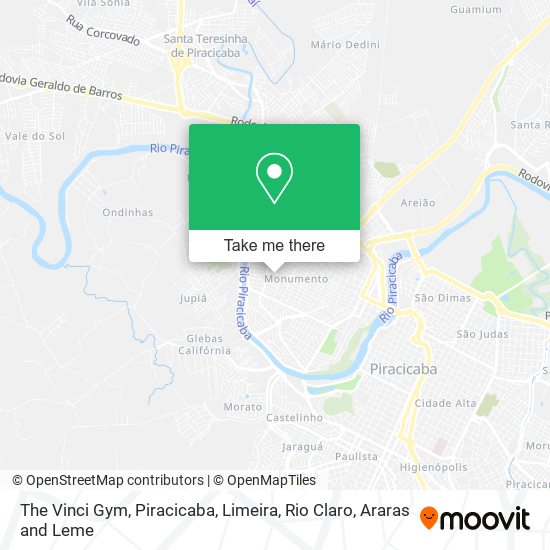 The Vinci Gym map