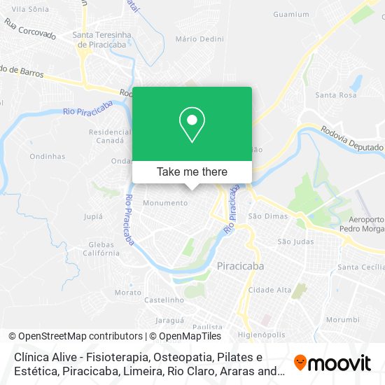 Clínica Alive - Fisioterapia, Osteopatia, Pilates e Estética map