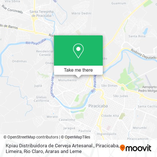 Kpiau Distribuidora de Cerveja Artesanal. map