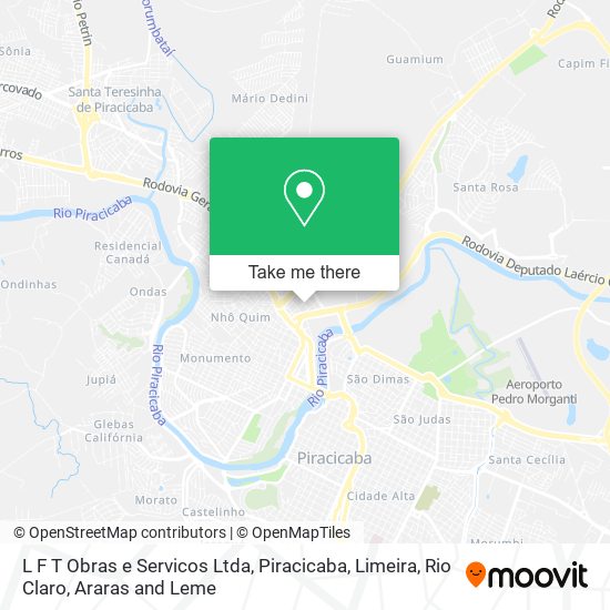 L F T Obras e Servicos Ltda map