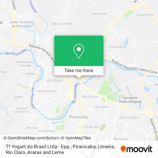 Tf Yogurt do Brasil Ltda - Epp. map
