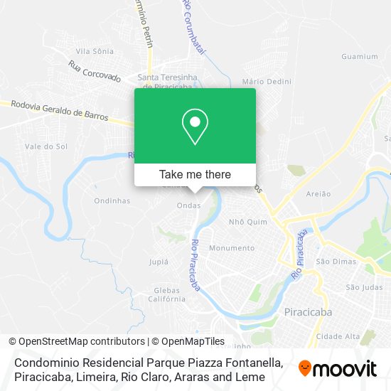 Mapa Condominio Residencial Parque Piazza Fontanella