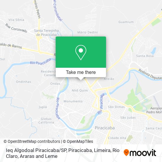 Ieq Algodoal Piracicaba/SP map