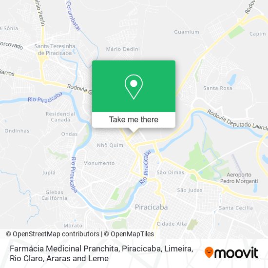 Mapa Farmácia Medicinal Pranchita