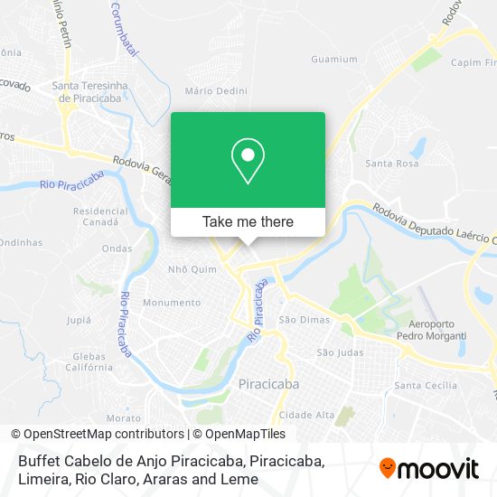 Buffet Cabelo de Anjo Piracicaba map