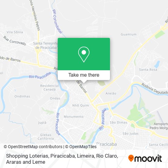 Shopping Loterias map