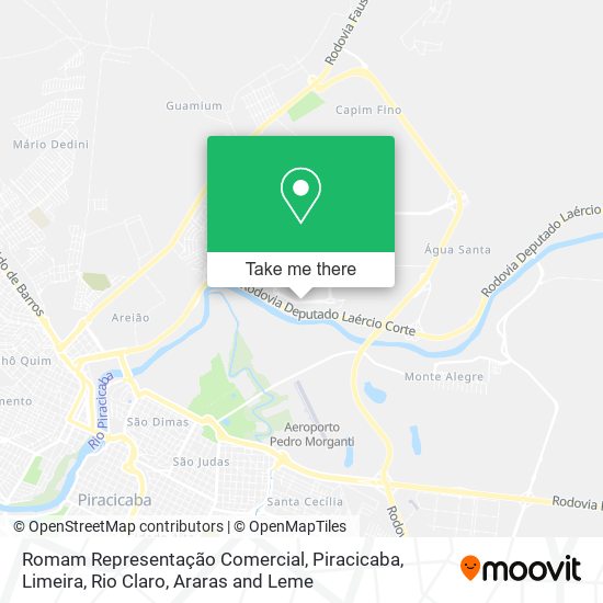 Romam Representação Comercial map