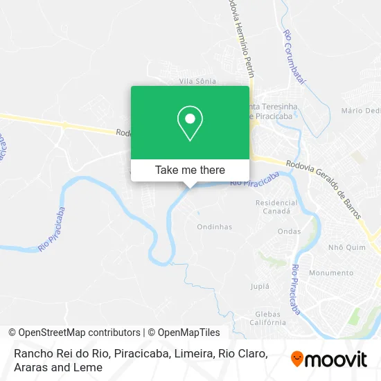Rancho Rei do Rio map