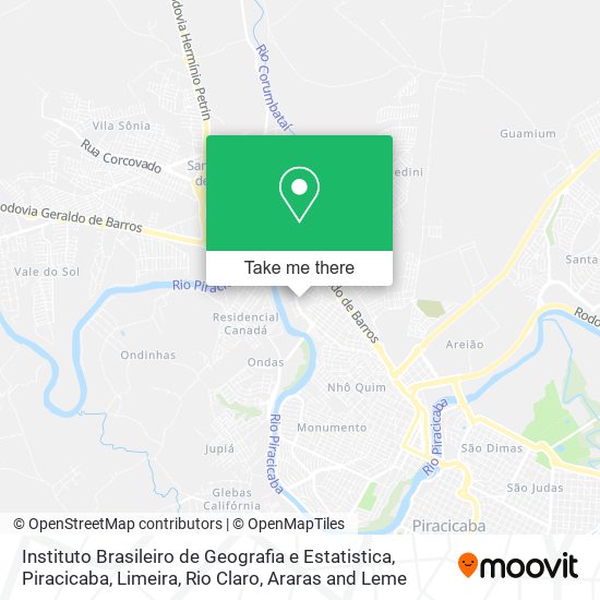 Instituto Brasileiro de Geografia e Estatistica map