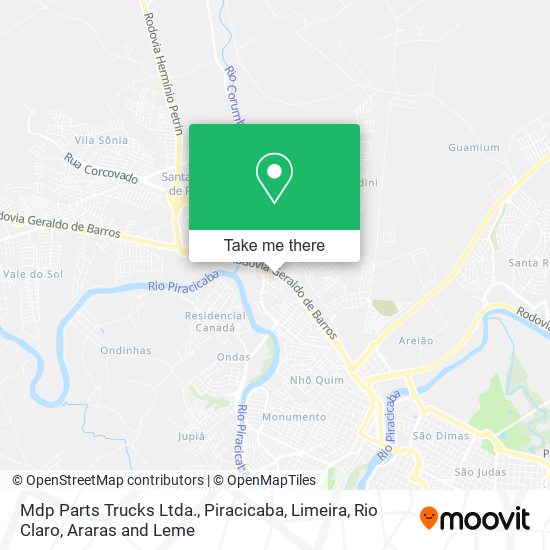 Mapa Mdp Parts Trucks Ltda.