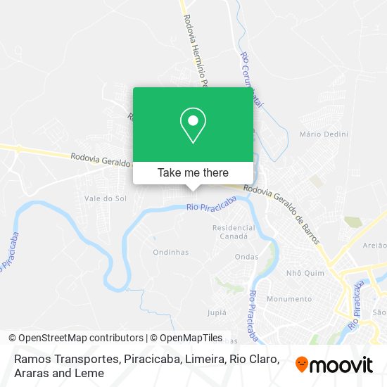 Ramos Transportes map