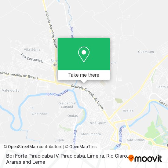 Boi Forte Piracicaba IV map