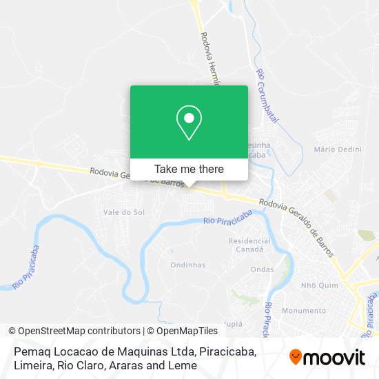 Mapa Pemaq Locacao de Maquinas Ltda