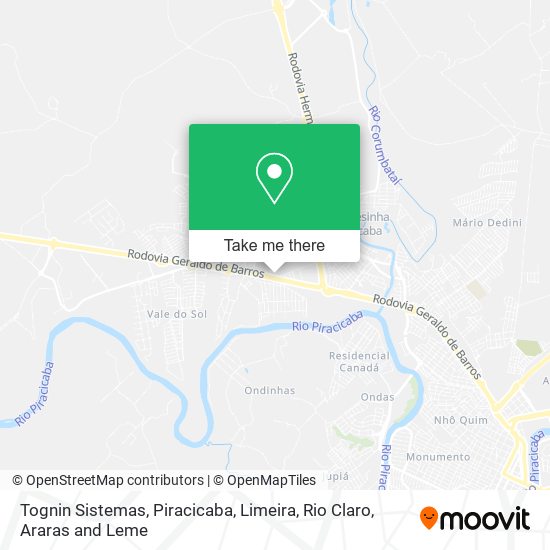 Tognin Sistemas map