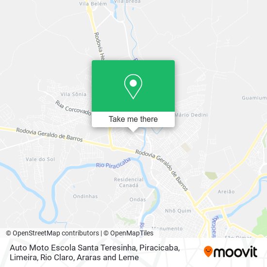 Auto Moto Escola Santa Teresinha map