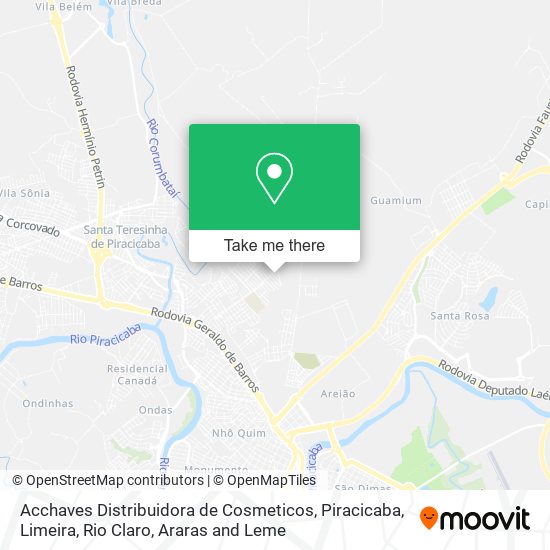 Acchaves Distribuidora de Cosmeticos map