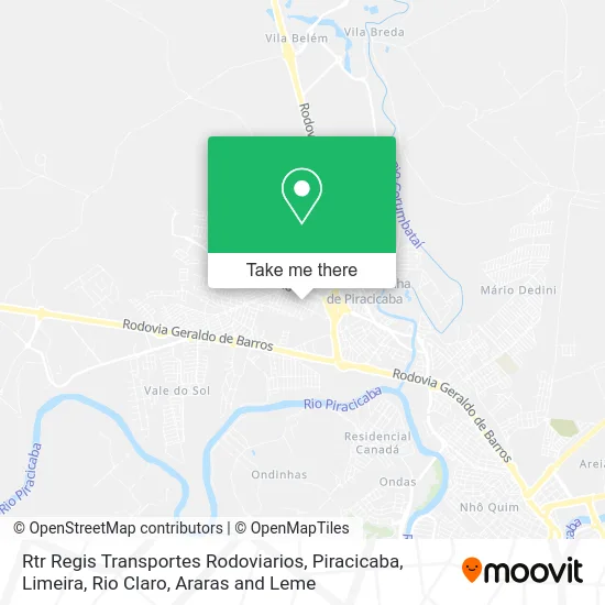 Rtr Regis Transportes Rodoviarios map