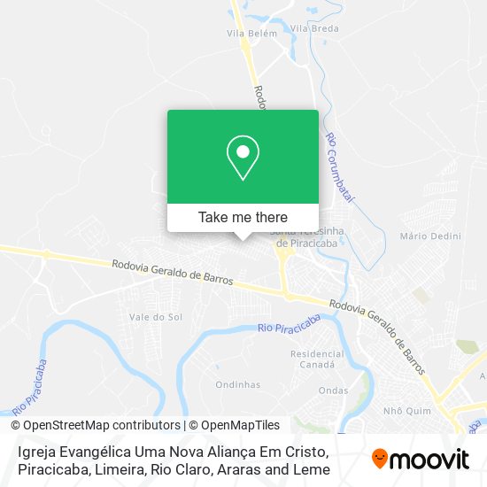 Mapa Igreja Evangélica Uma Nova Aliança Em Cristo