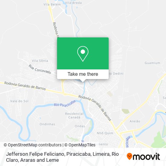 Jefferson Felipe Feliciano map