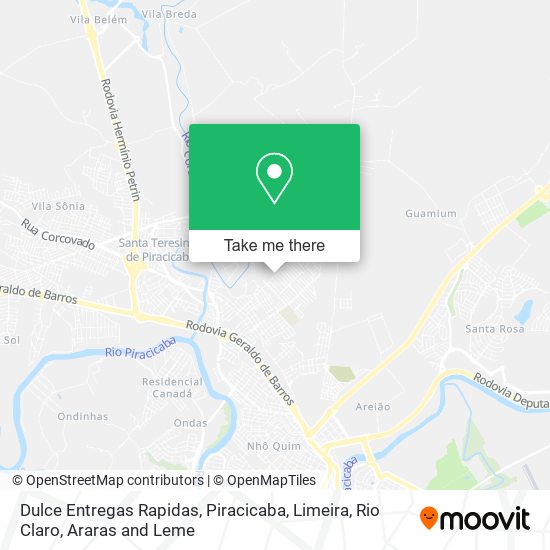 Dulce Entregas Rapidas map