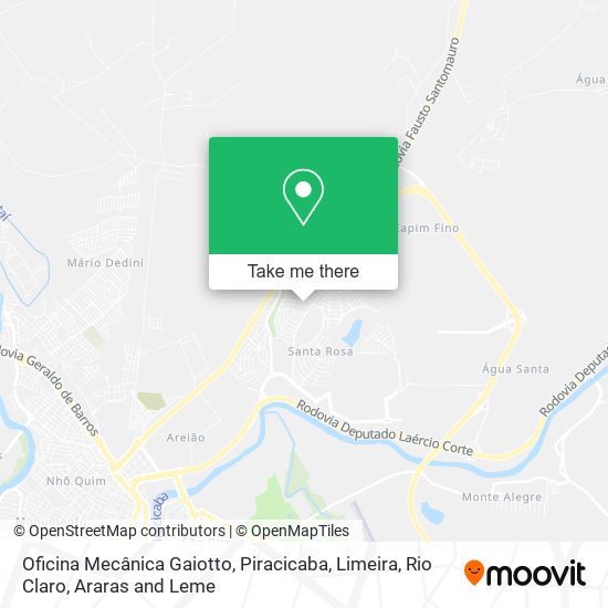 Oficina Mecânica Gaiotto map