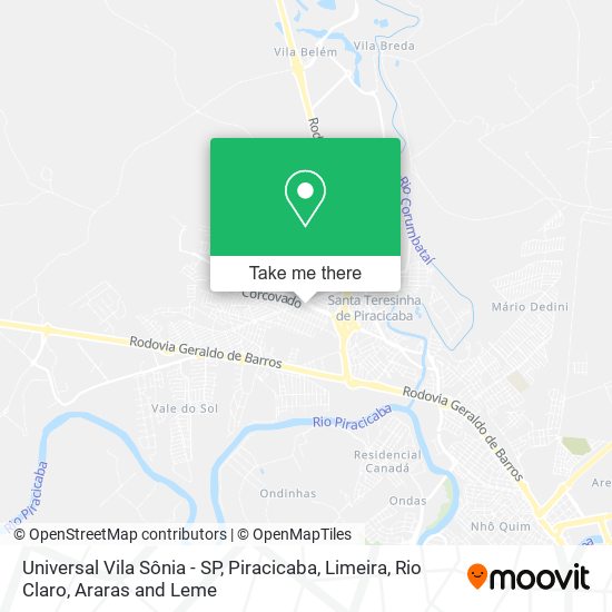 Universal Vila Sônia - SP map