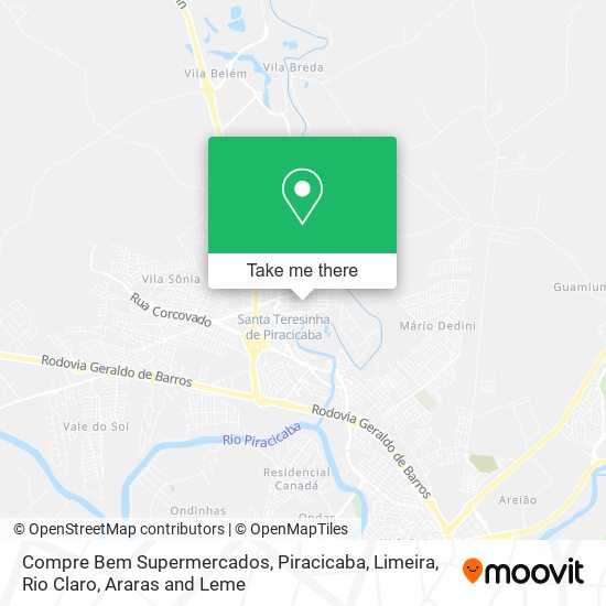 Compre Bem Supermercados map