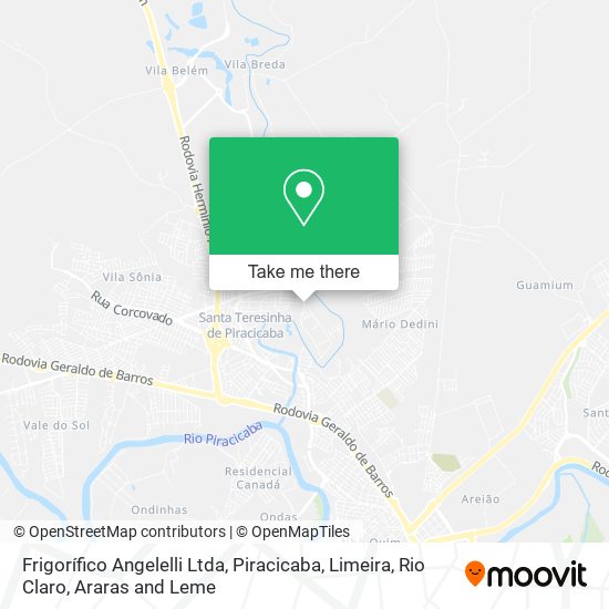 Frigorífico Angelelli Ltda map