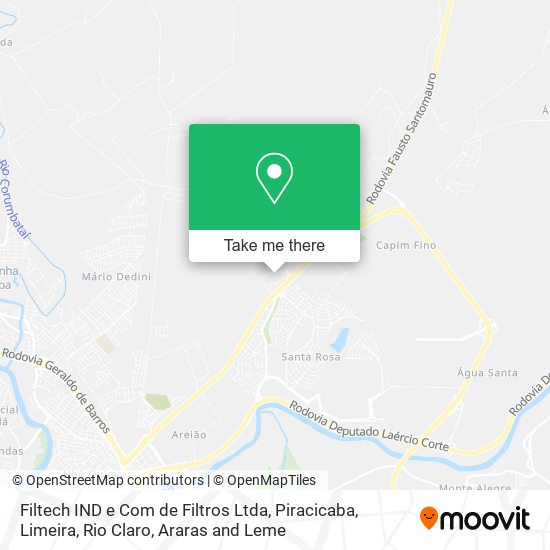 Filtech IND e Com de Filtros Ltda map