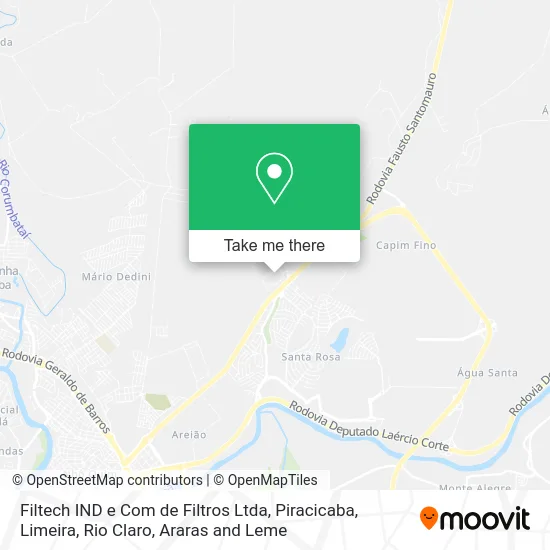 Filtech IND e Com de Filtros Ltda map