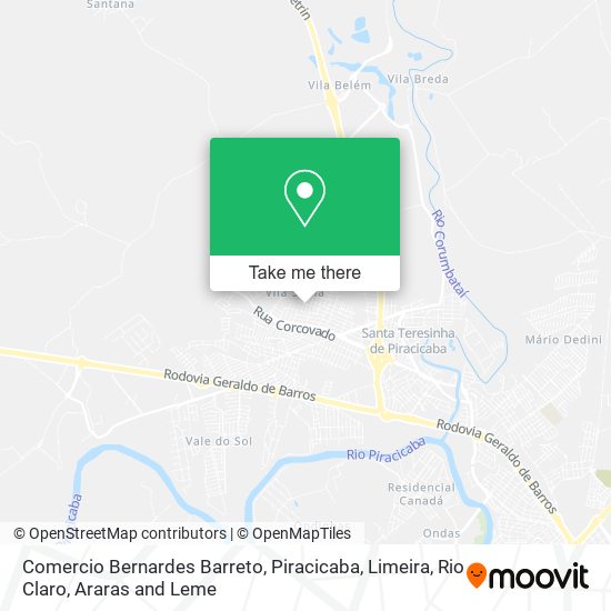 Comercio Bernardes Barreto map