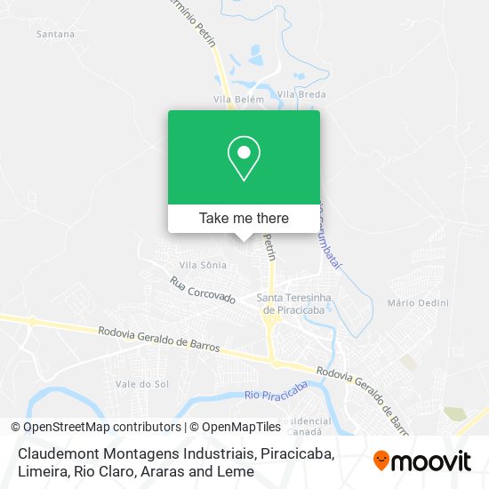 Claudemont Montagens Industriais map